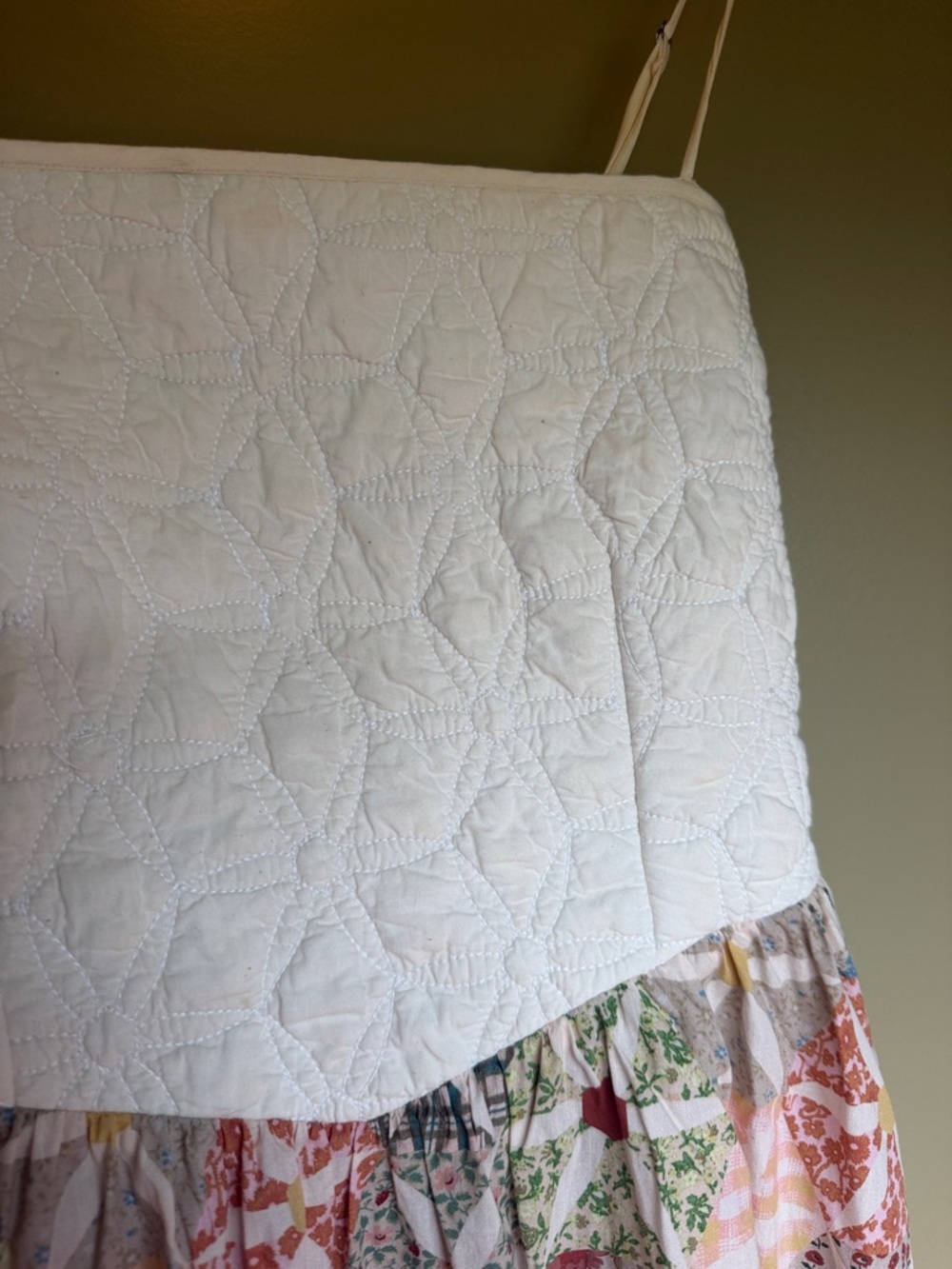 Christ Dawn The Pia Dress daisy patchwork quilt top dress, cottagecore - Picture 3 of 8